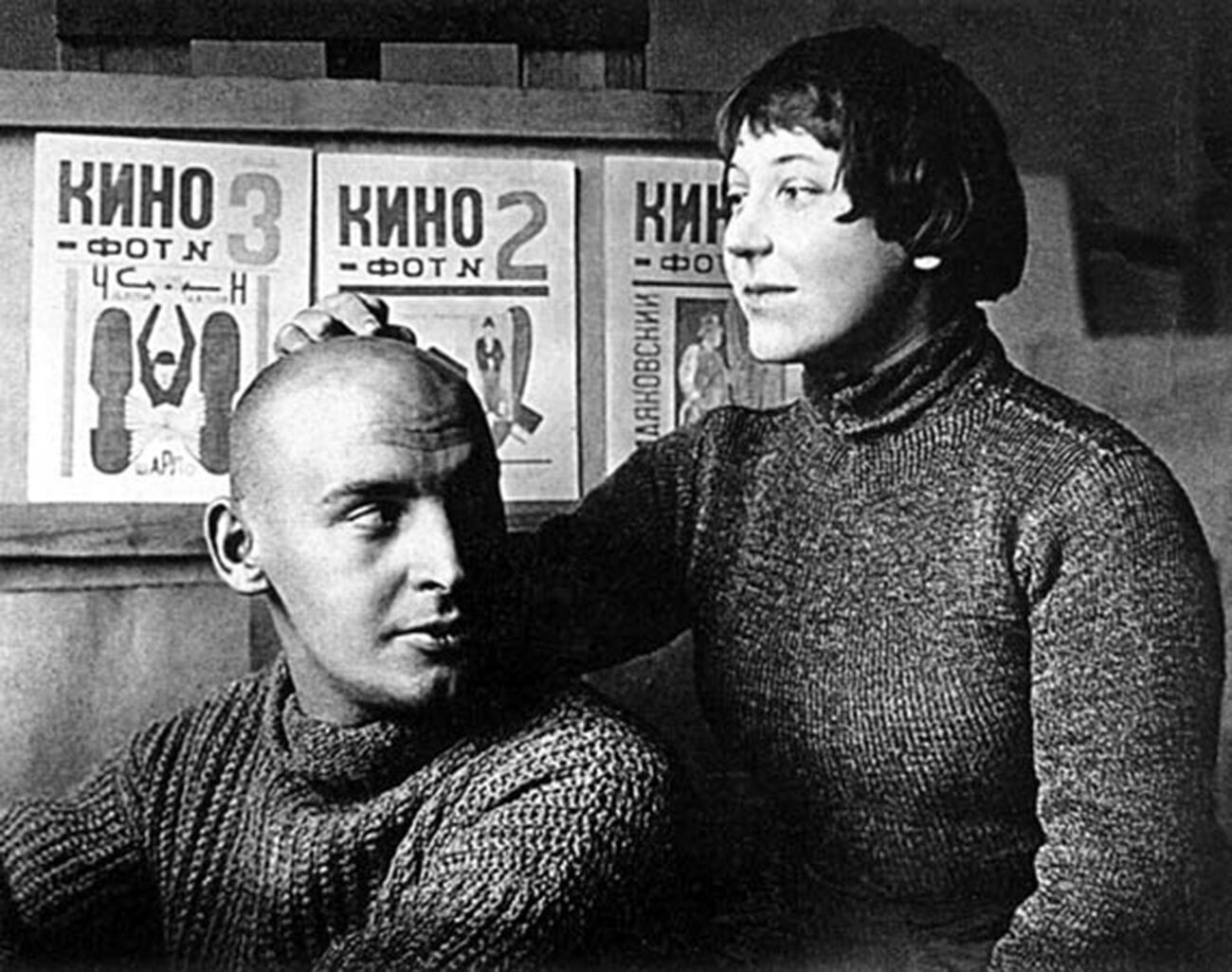 Warwara Stepanowa mit ihrem Ehemann, dem berühmten Avantgarde-Künstler Alexander Rodtschenko.