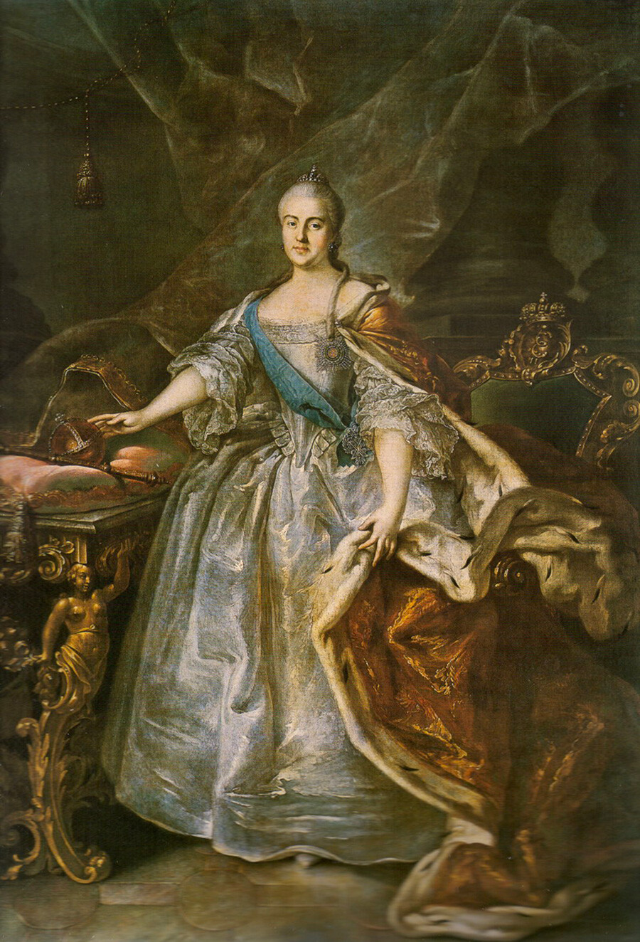 Портрет на Екатерина II от И. Аргунов, 1762 г.