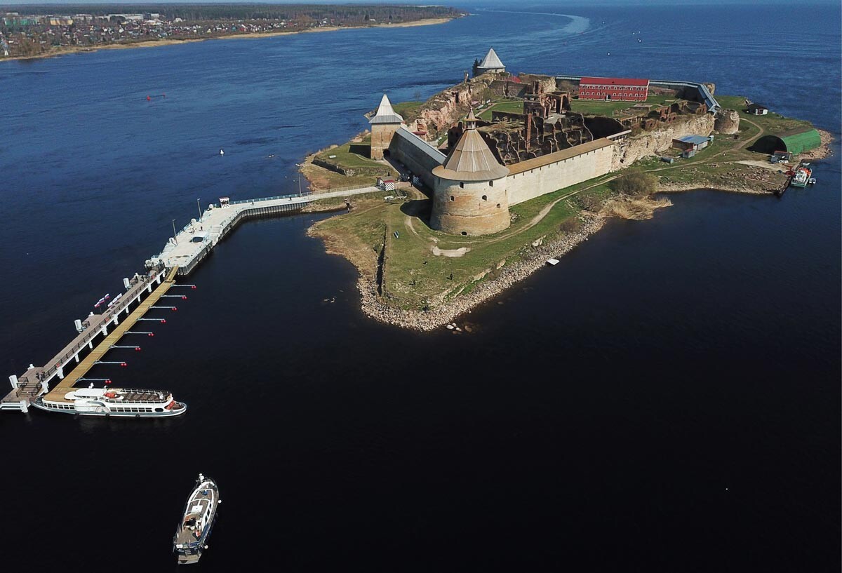 The Shlisselburg fortress, aerial view