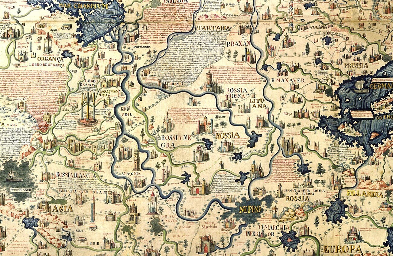 Rus na zemljevidu Fra Maura (1459)