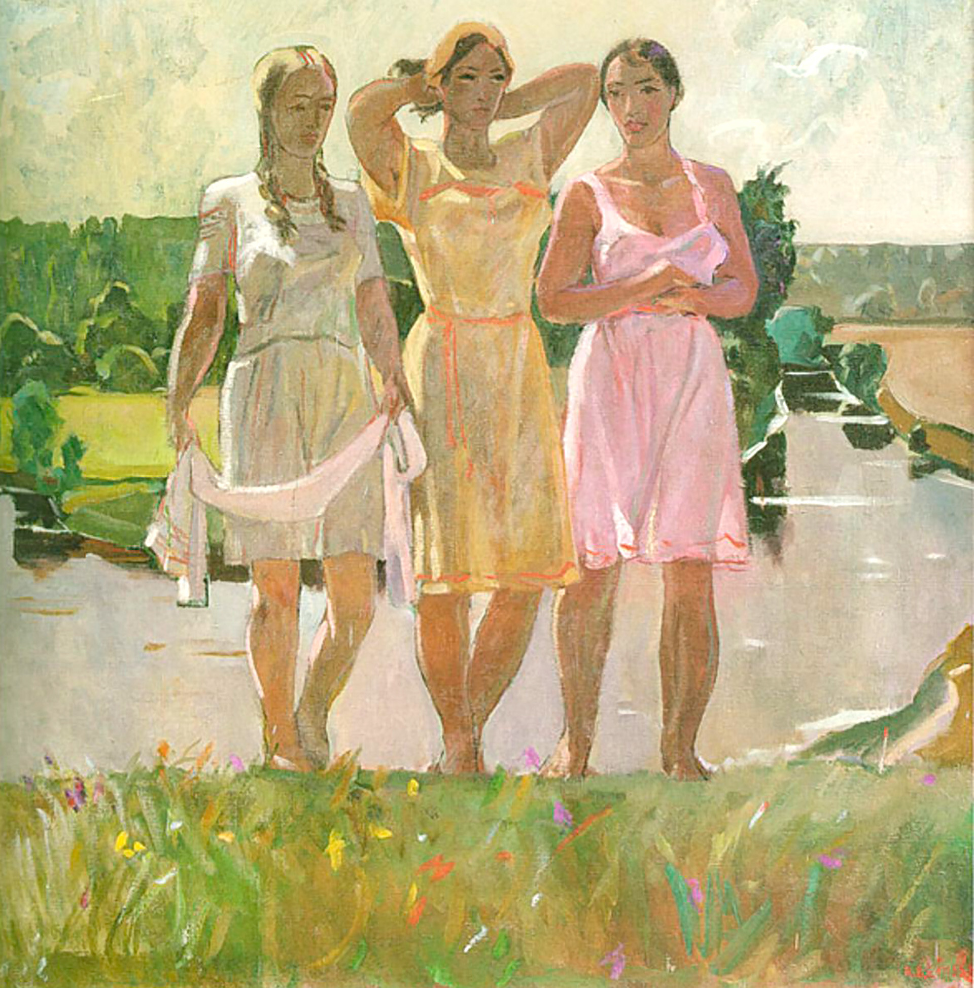 “Oda a la primavera”, 1927, Alexander Deineka.

