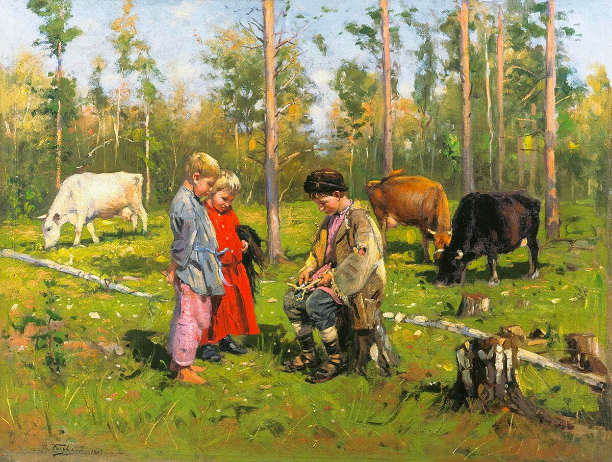 『牛飼い』、ウラジーミル・マコフスキー作