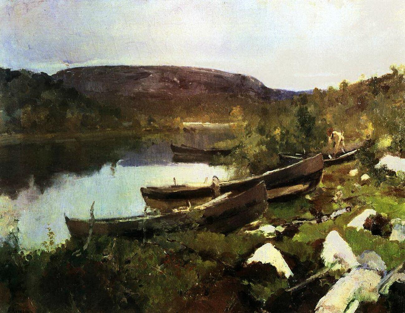 The St. Trifon’s Creek at Pechenga, 1894.