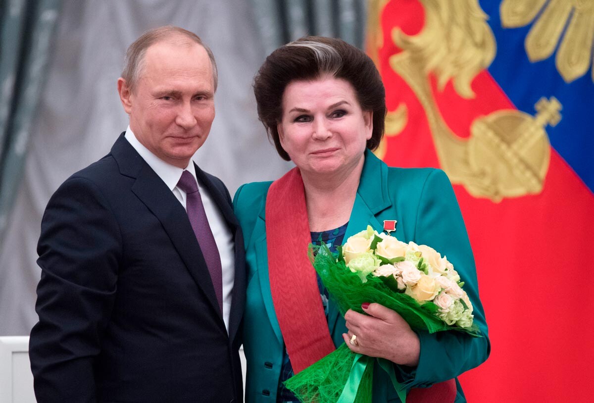Vladimir Poutine et Valentina Terechkova