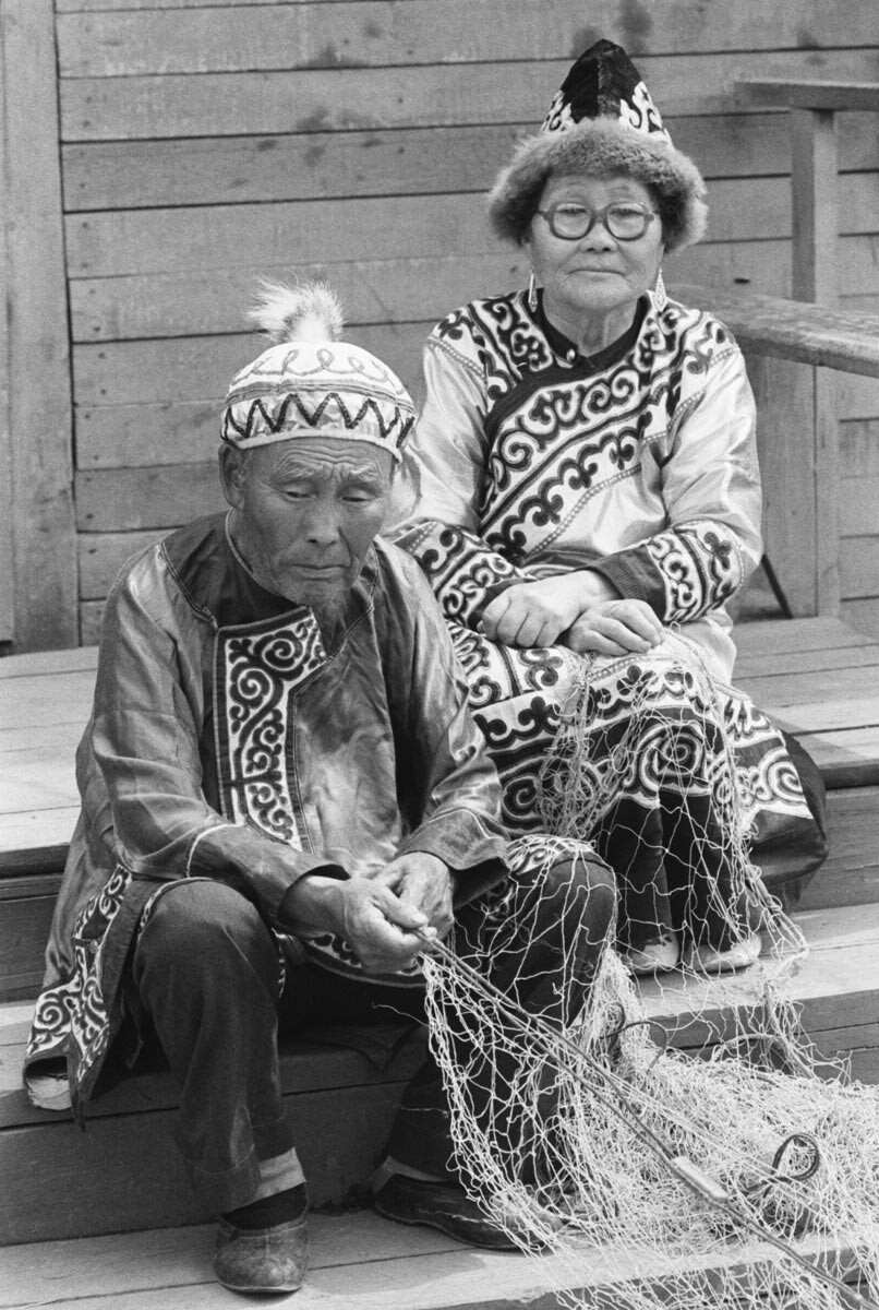 Nanai Ehepaar Iwan und Maria Beldy, 11. Juli 1990. 

