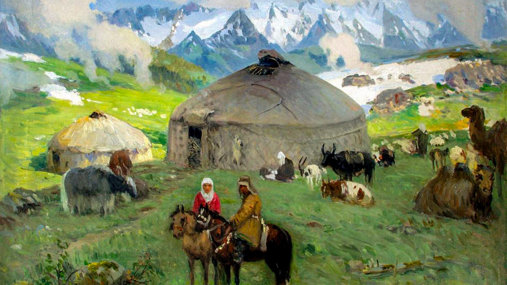 Grigori Tchoros-Gourkine. Nomades dans les monts Altaï, années 1920