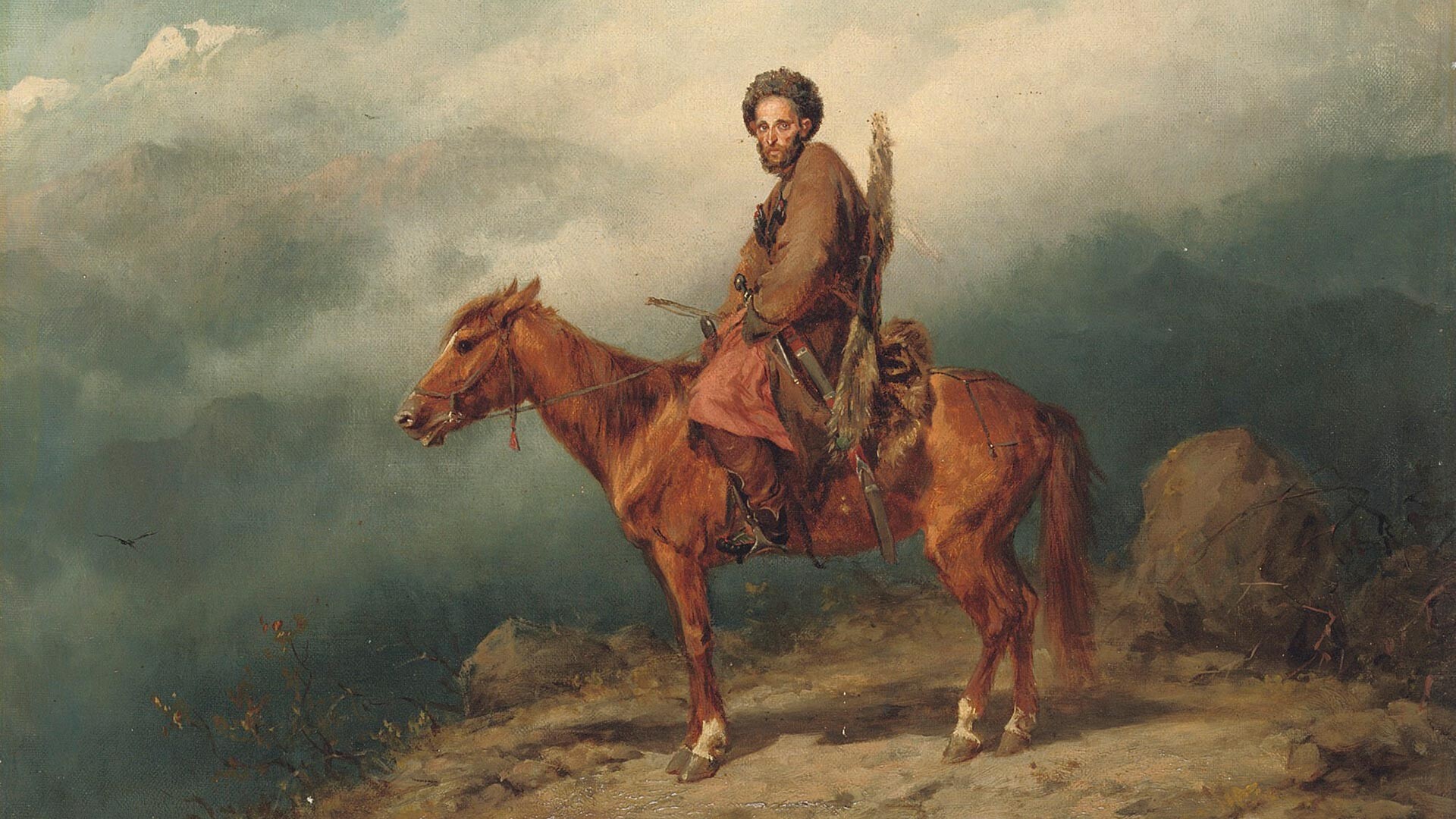 Konstantin Filipov. "Kavkaski konjanik", iz 1800-ih.