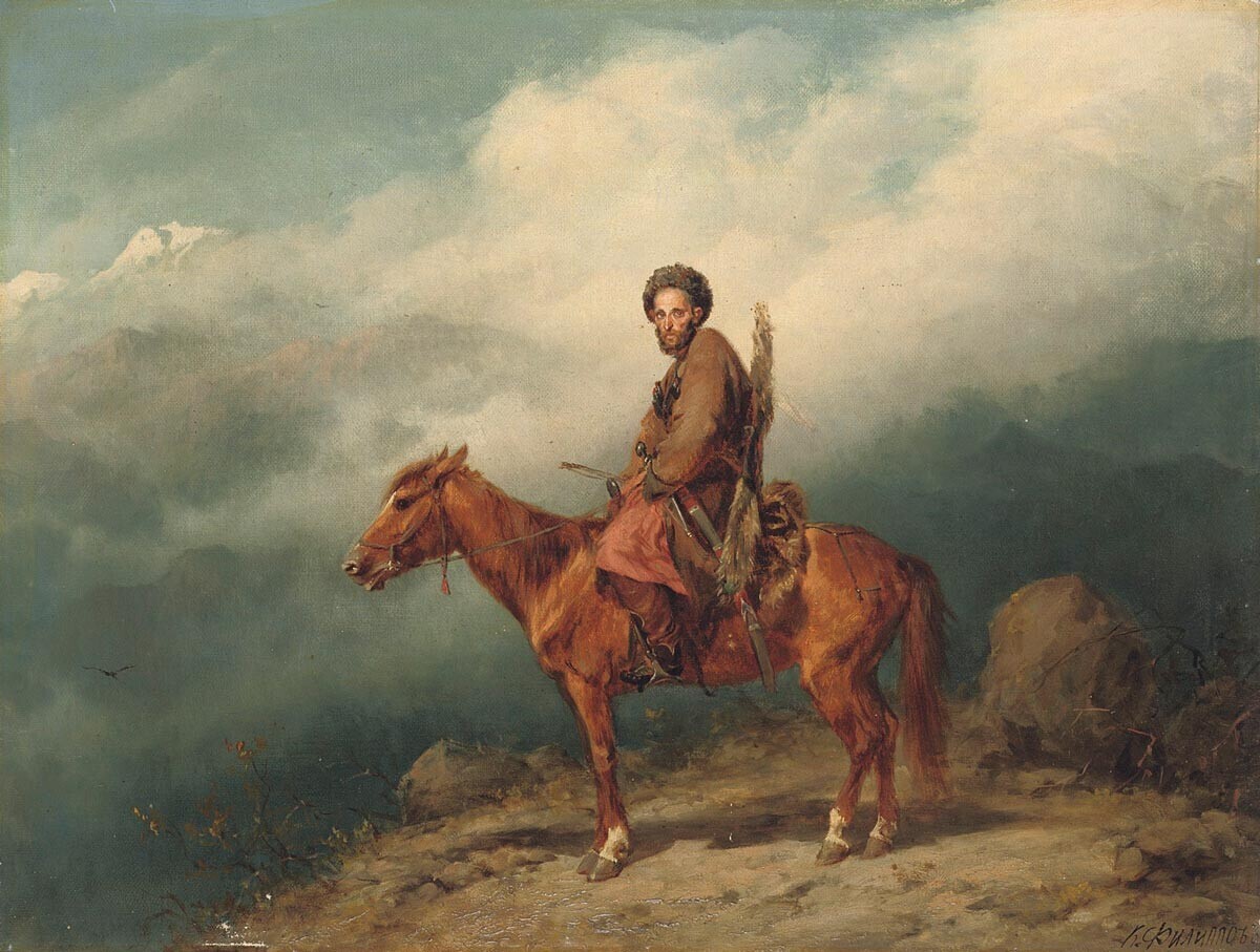 Cavaleiro caucasiano, 1800
