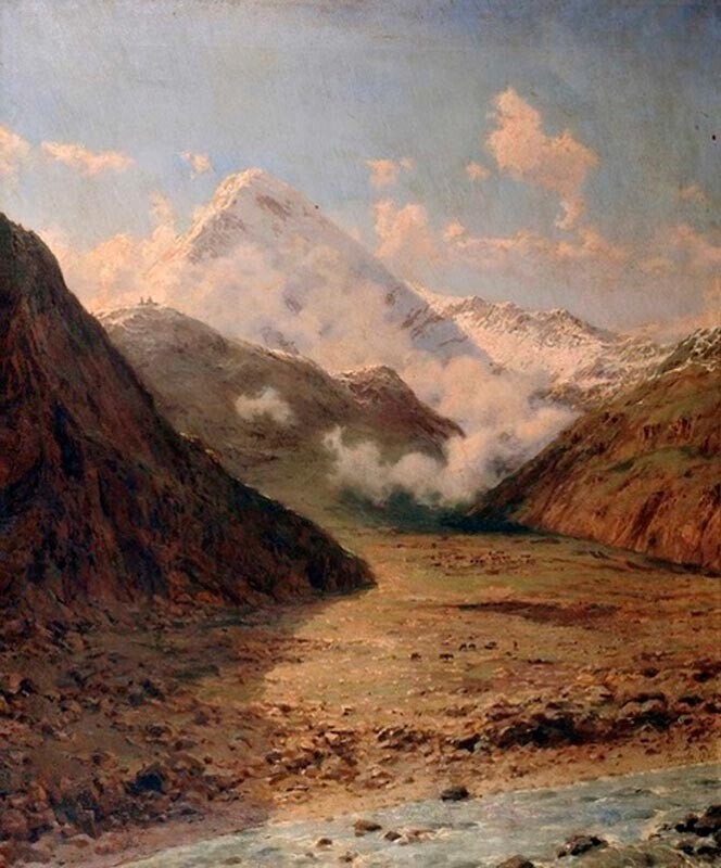 Nas montanhas do Cáucaso, 1906
