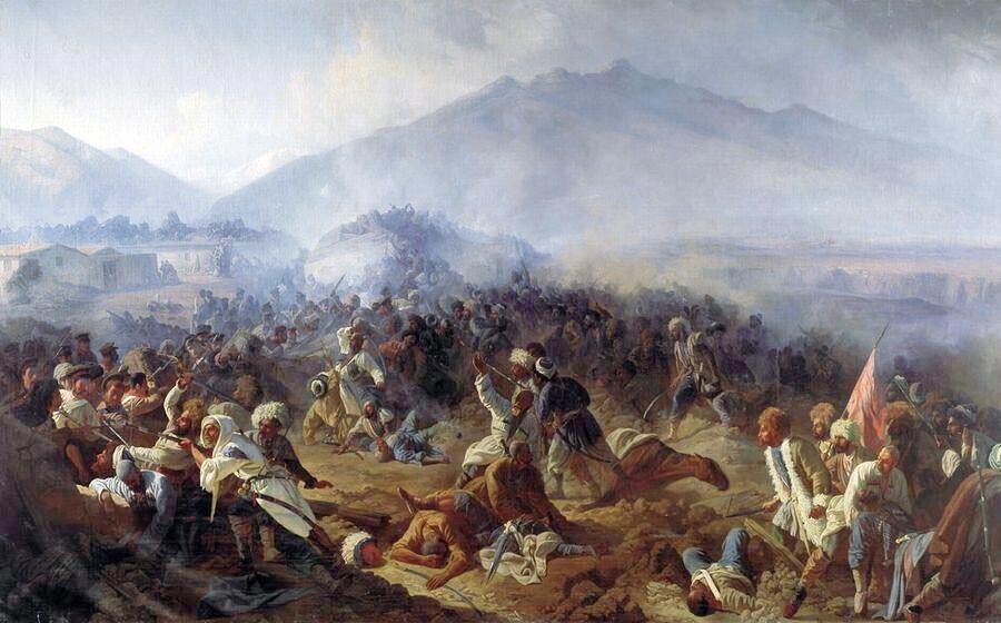 Ataque à Fortaleza de Akhti, década de 1860
