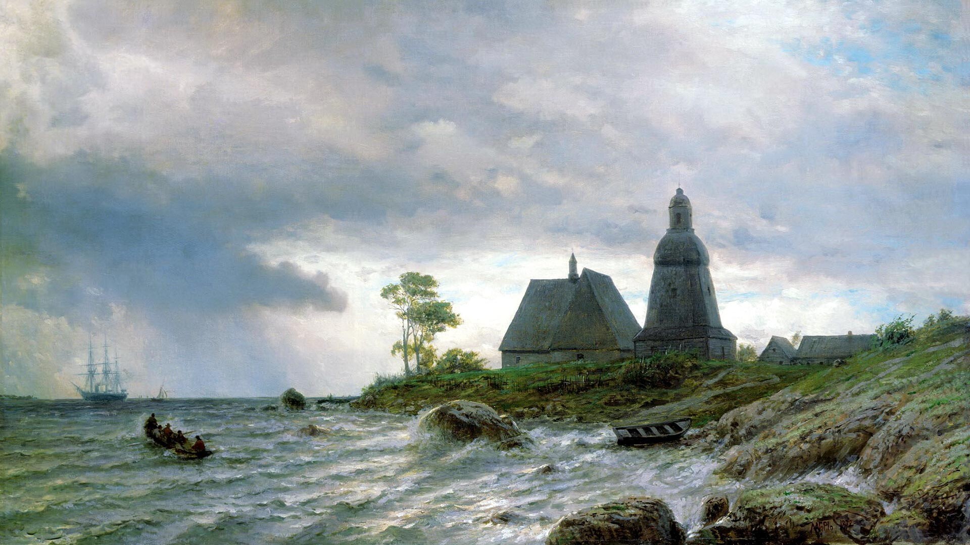 Lev Lagorio. Paysage nordique, 1872