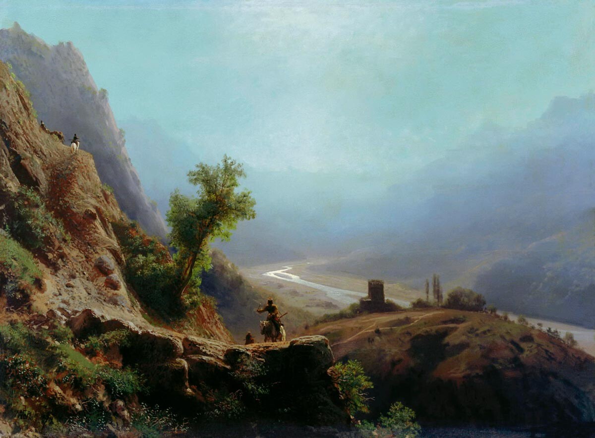 Dans les montagnes du Caucase, 1879, Lev Lagorio