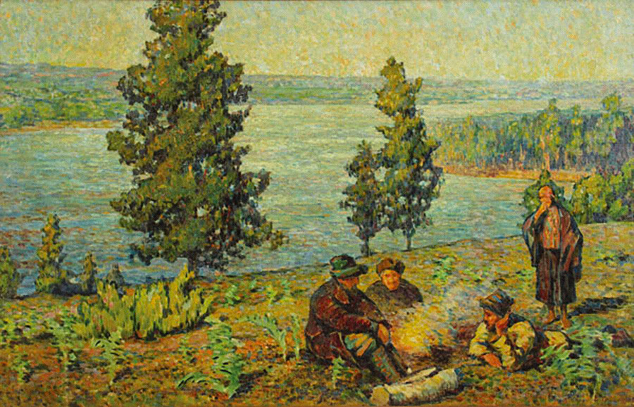 ヴィケンチー・トロフィモフ『イルトィシ川』（1928年）