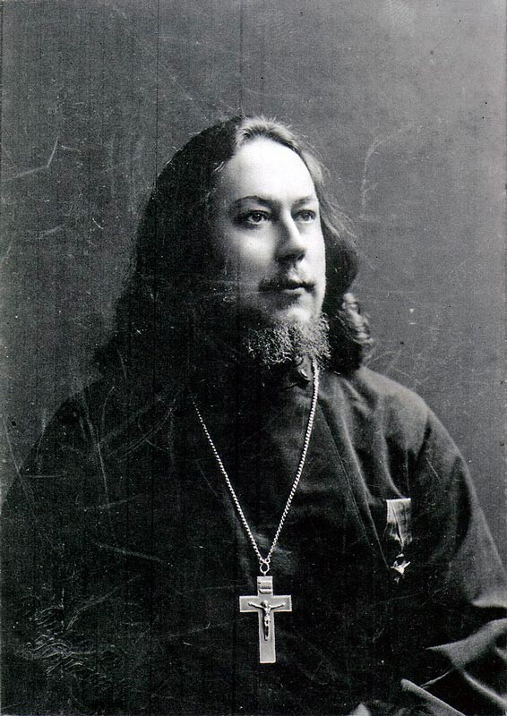 Última foto del arcipreste Iván Kochúrov, 1917.