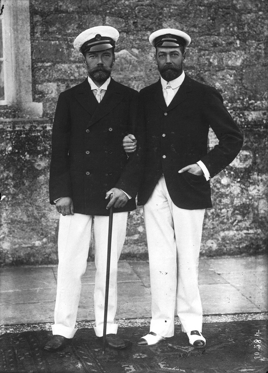 Mit seinem Cousin, dem späteren britischen König George V.