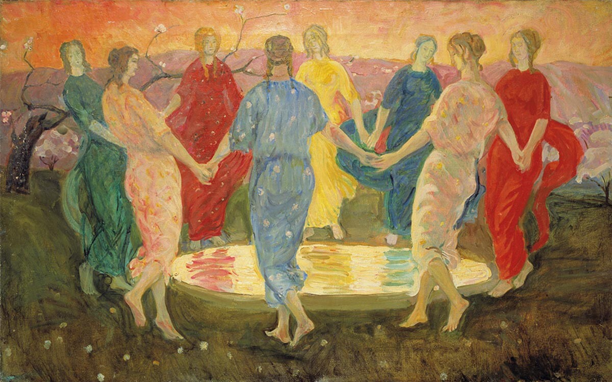 „Код фонтане“, Кузма Петров Водкин, 1906.