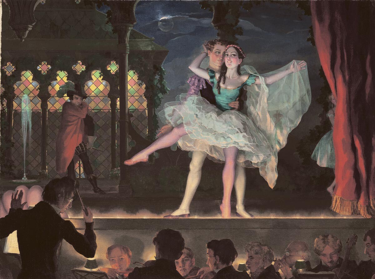 „Стари балет“, Константин Сомов, 1923.