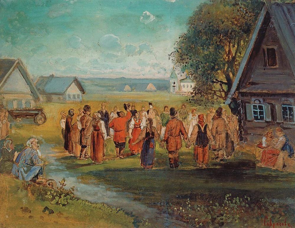 „Коло у селу“, Алексеј Саврасов, 1873-1874.
