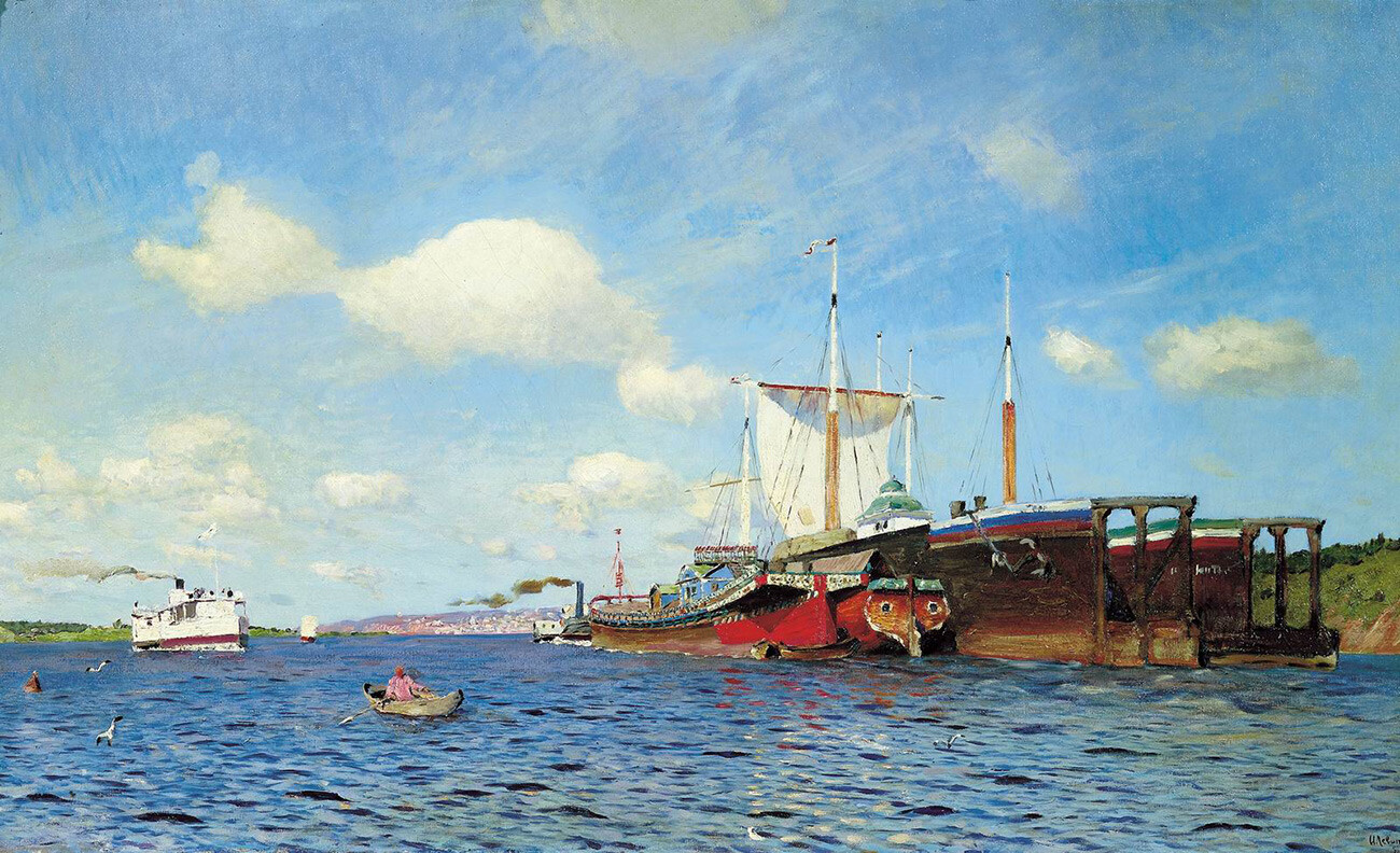 Isaac Levitan, Un vent frais. Volga (1885)