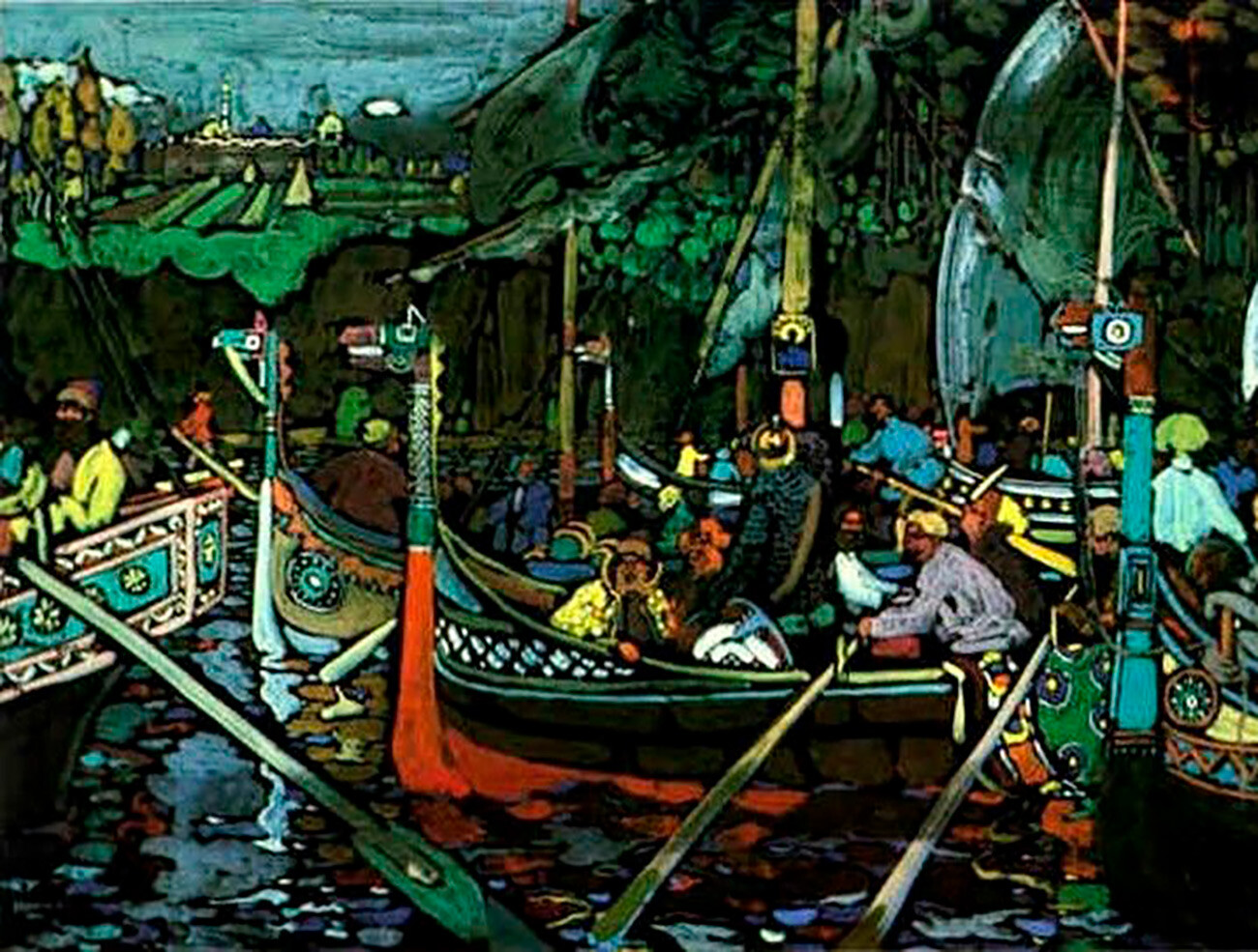 Vassily Kandinsky, Chant de la Volga (1906)