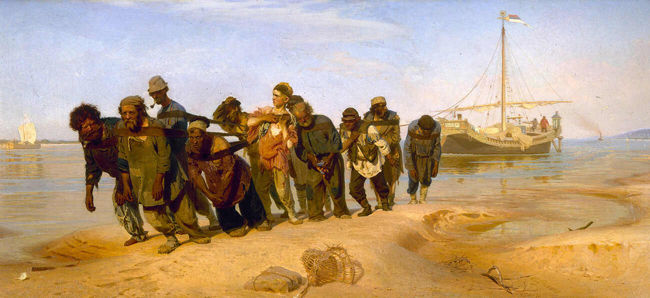 Barge Haulers on the Volga, 1872-1873.
