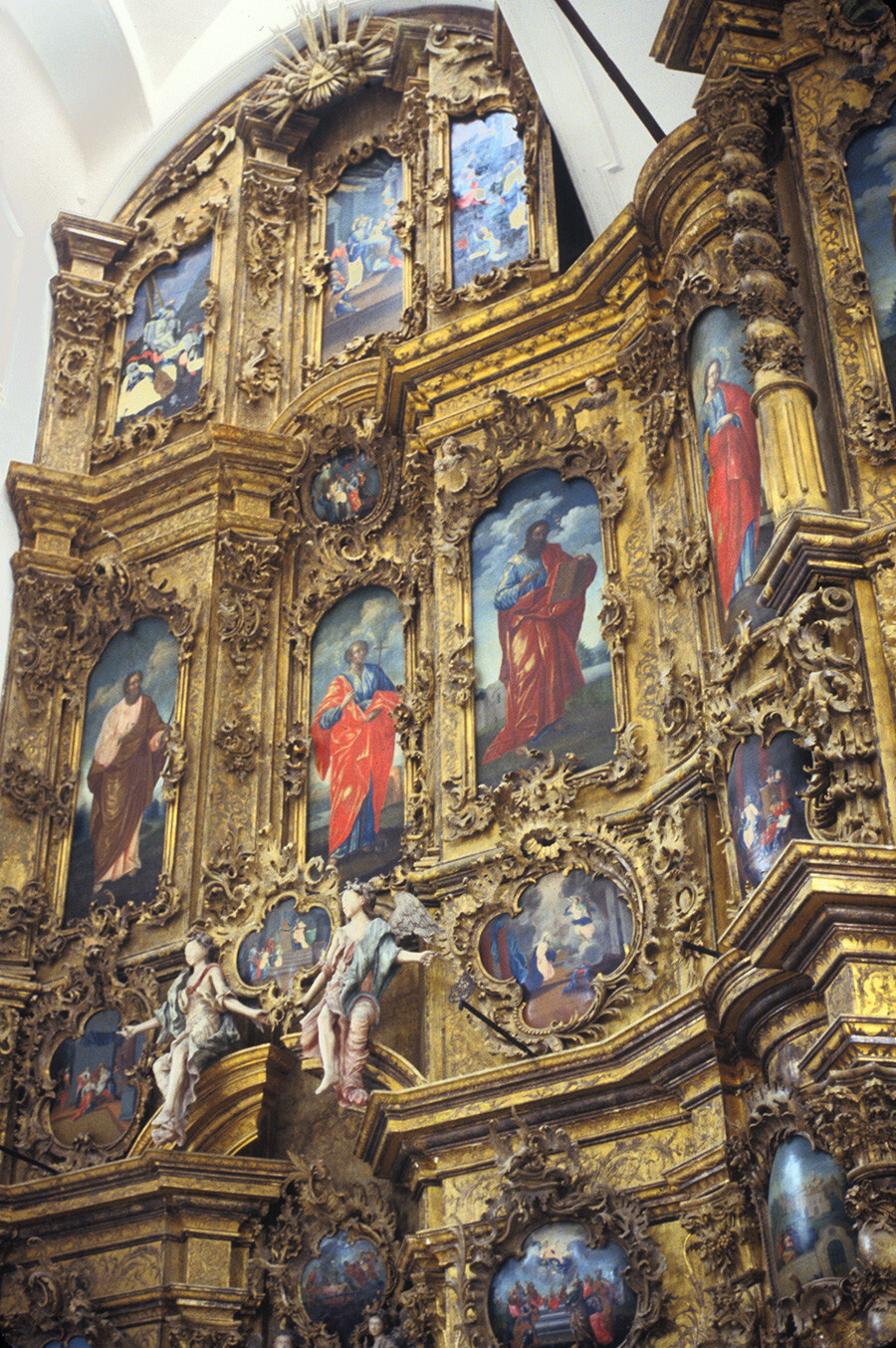 Il Monastero della Trinità-Gleden. Iconostasi della Cattedrale della Trinità, lato sinistro. 27 luglio 1996