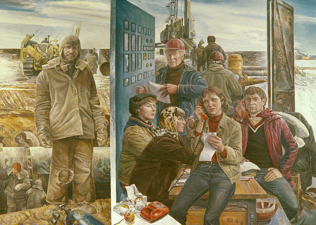 Siberian oilmen, 1980.