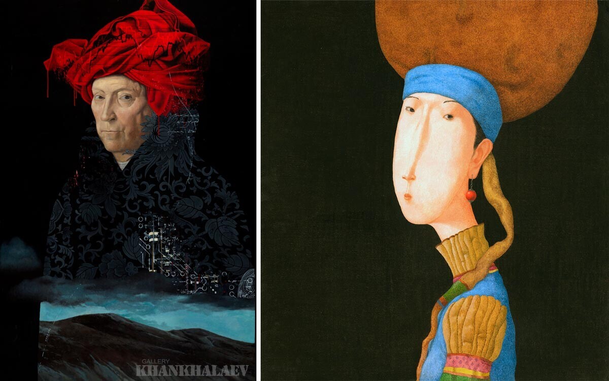 Jan Van Eyck Esteve Aqui, Parte 2 (à esquerda); Garota com Brinco de Pérola