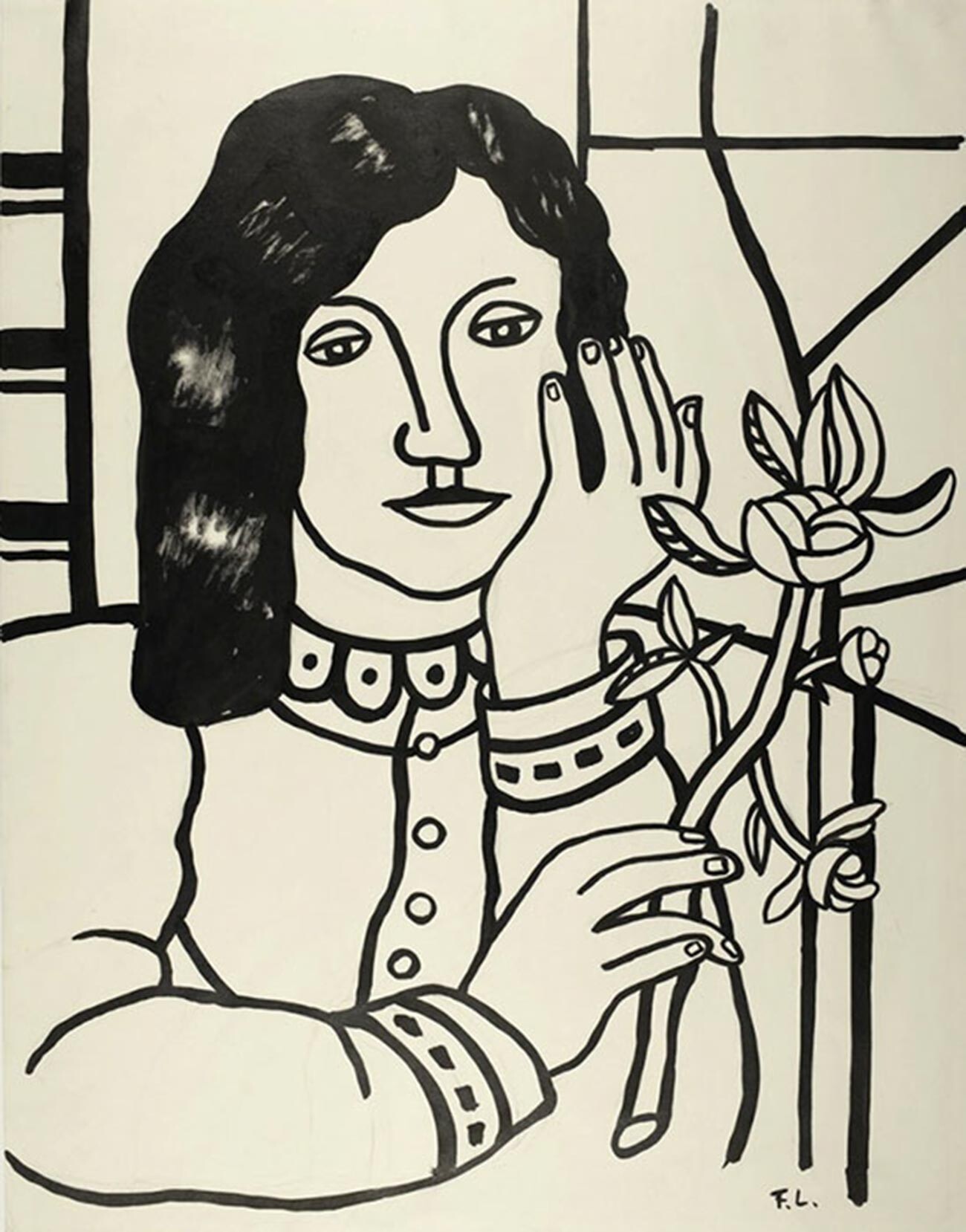 Fernand Léger. Ritratto di Nadja Léger, 1948
