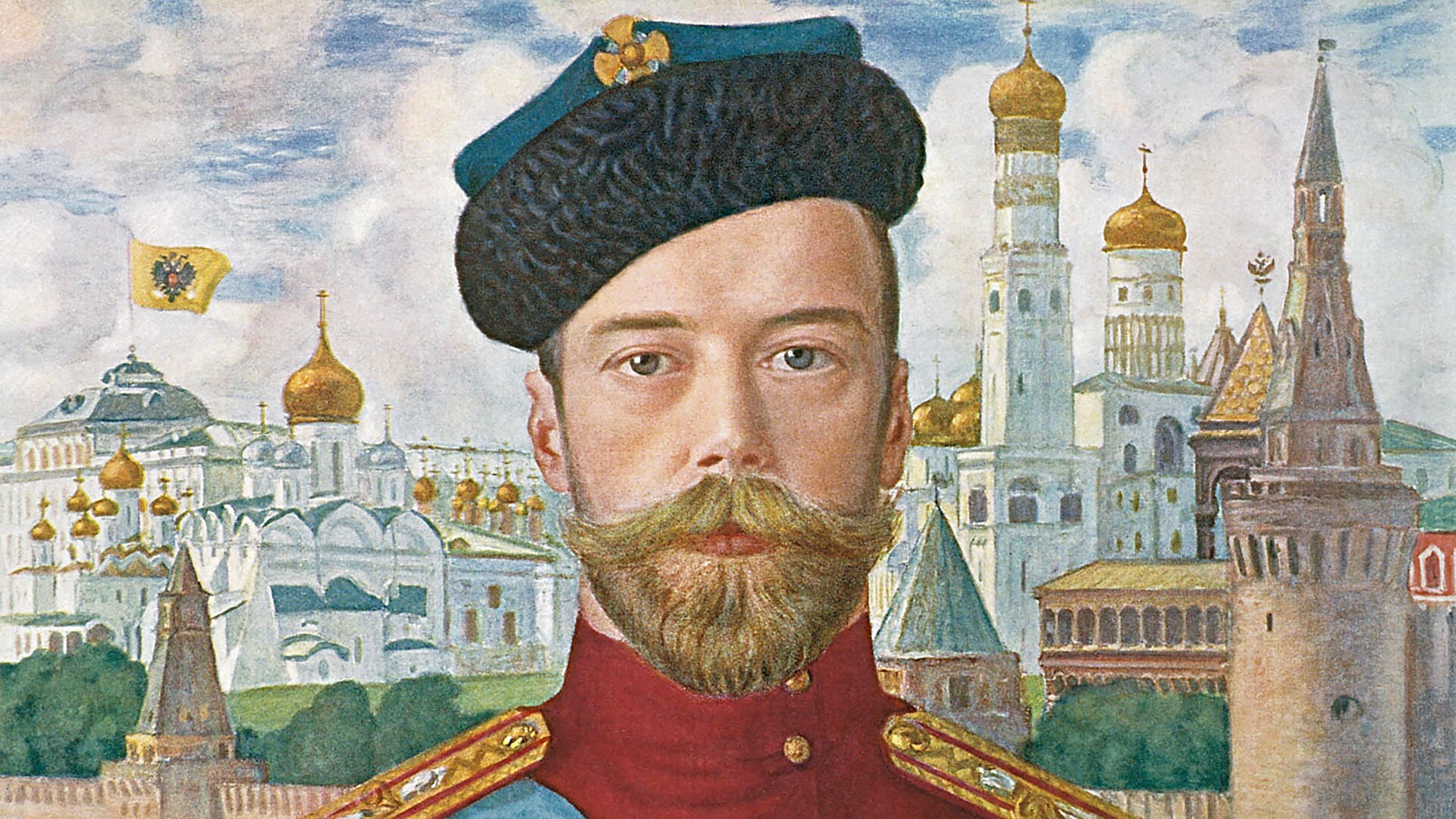 Борис Кустодиев. Цар Николай II, 1915