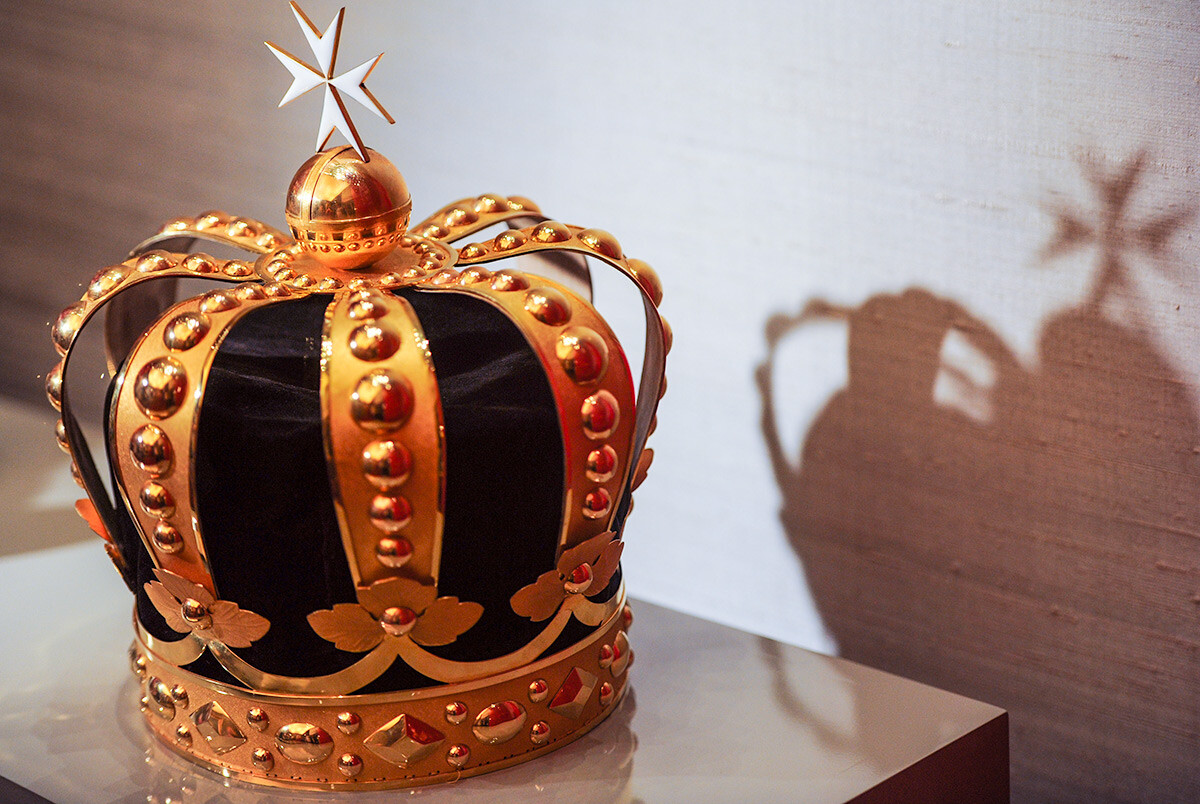 La corona maltese che Paolo I usava come Gran Maestro dell'Ordine di Malta