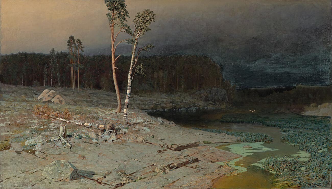 Di pulau Valaam (1873).