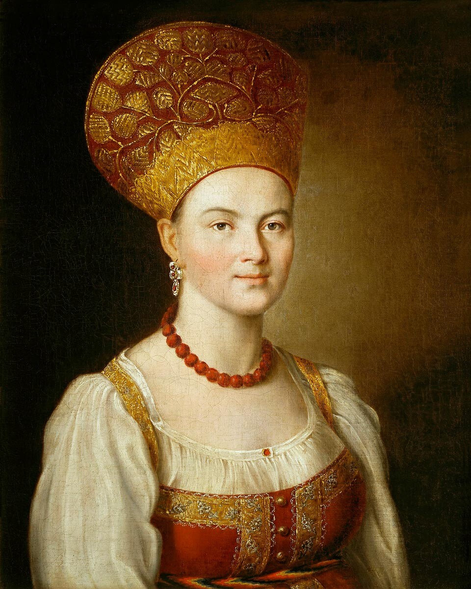 Ivan Argounov. Portrait d'une paysanne inconnue, 1784 