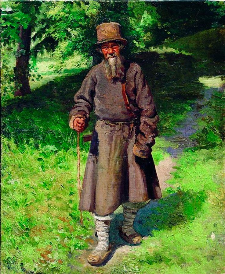 Nikolaï Iarochenko. Un paysan dans les bois, 1880 