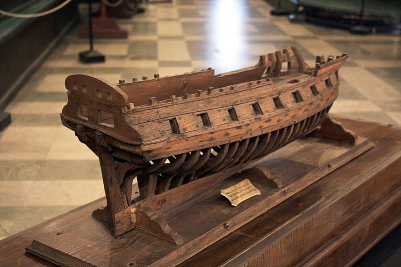 Il modellino di una nave creato da Pietro il Grande