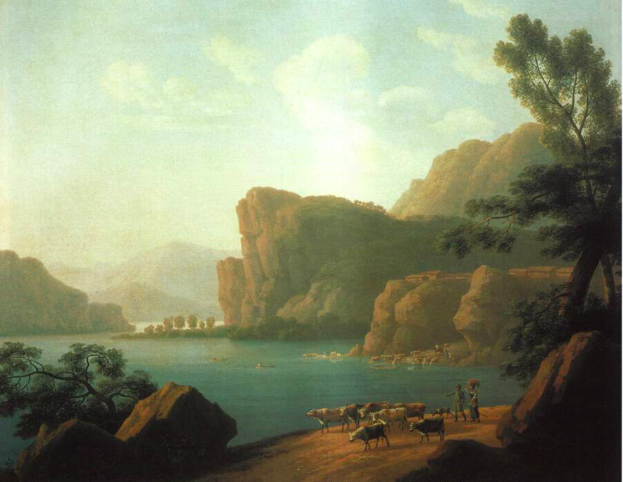 Pemandangan Sungai Selenga di Siberia (1817).