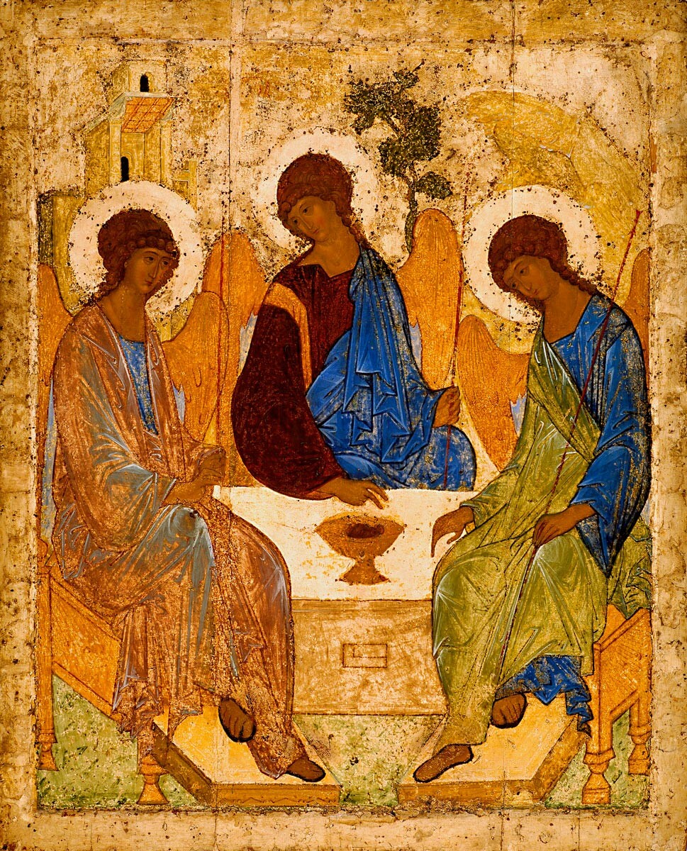 Andrei Rublev. Holy Trinity, early 15th century