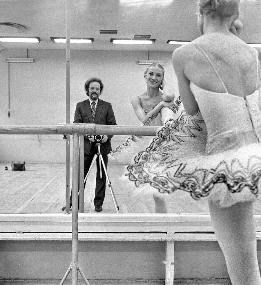 マリインスキー・バレエのトップ・ダンサー、タチヤナ・テレホワとペレルムーテル、1984年