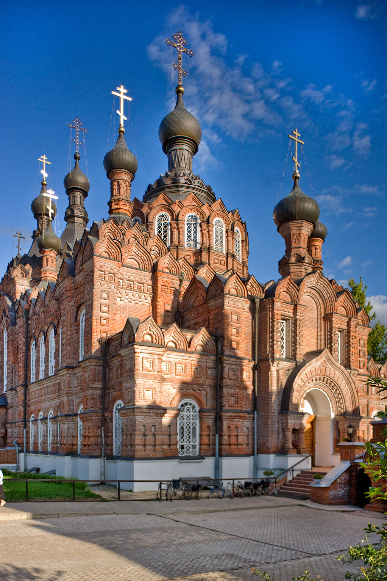 Shamordino. The Kazan Icon-St. Ambrose Convent. Cathedral of the Kazan Icon of the Virgin, northwest view. August 23, 2014