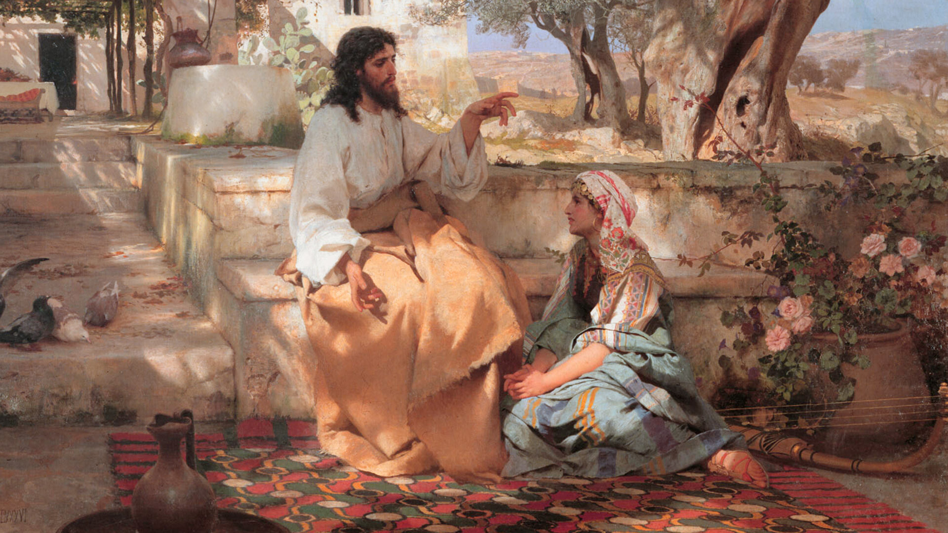 Le Christ avec Marthe et Marie, 1886