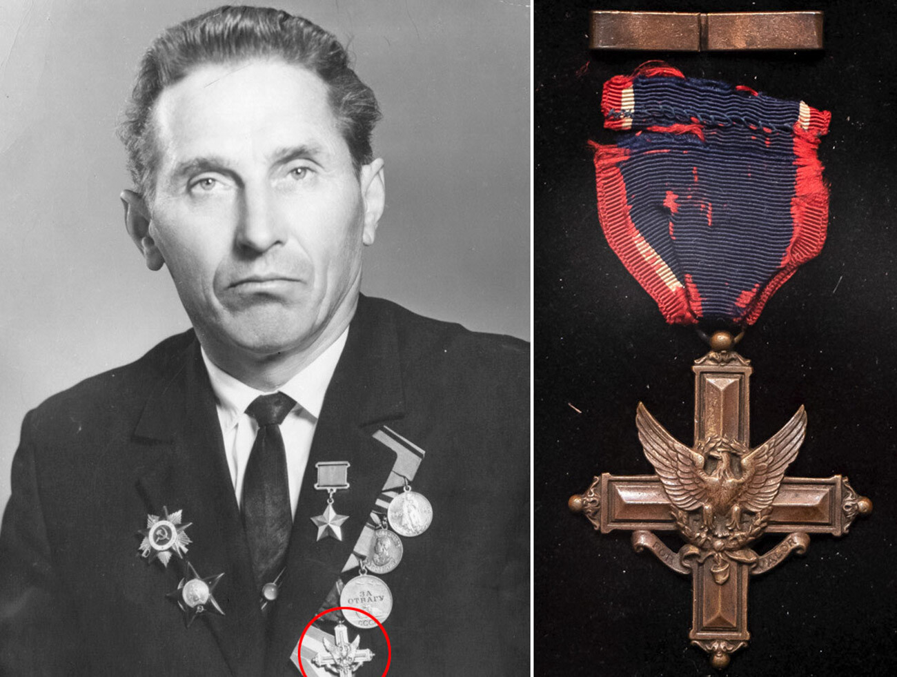 Oberfeldwebel Fjodor Trofimow/Das Distinguished Service Cross.
