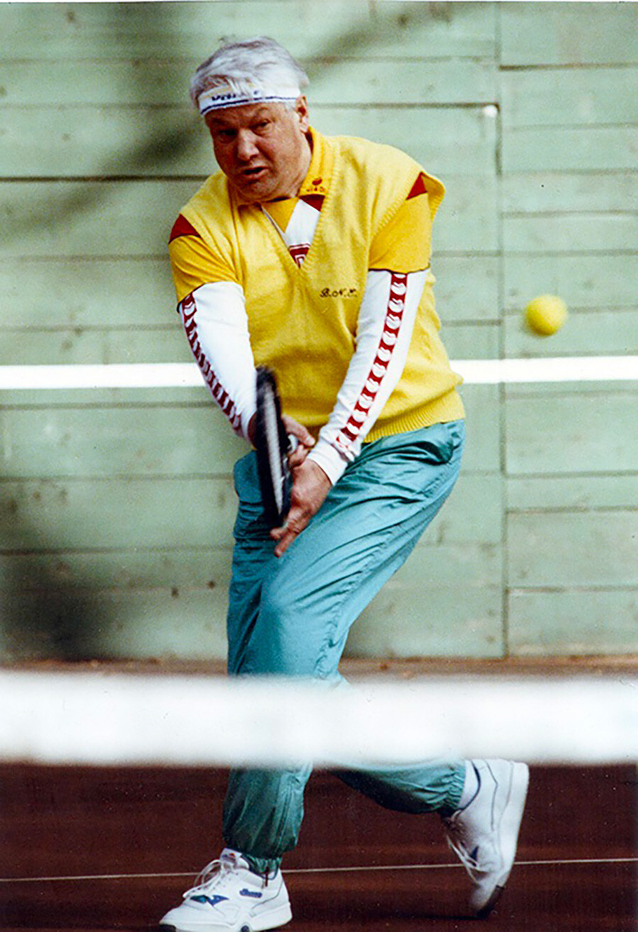 ロシア初代大統領ボリス・エリツィンはテニスをとても人気のあるスポーツにした。
