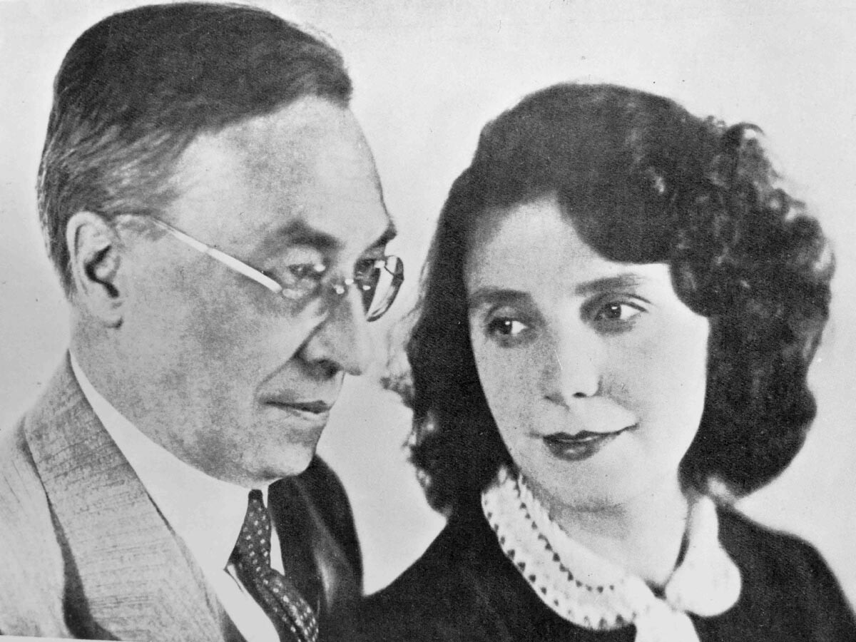 Wassily Kandinsky mit seiner Frau Nina. 