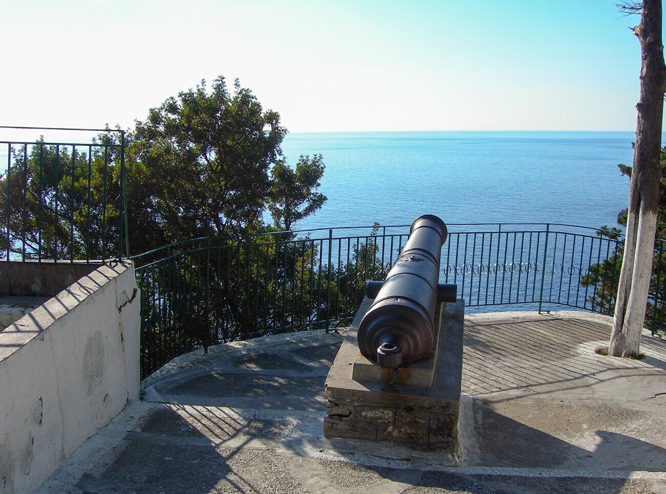 Un cañón ruso de la ocupación ruso-otomana de Corfú.