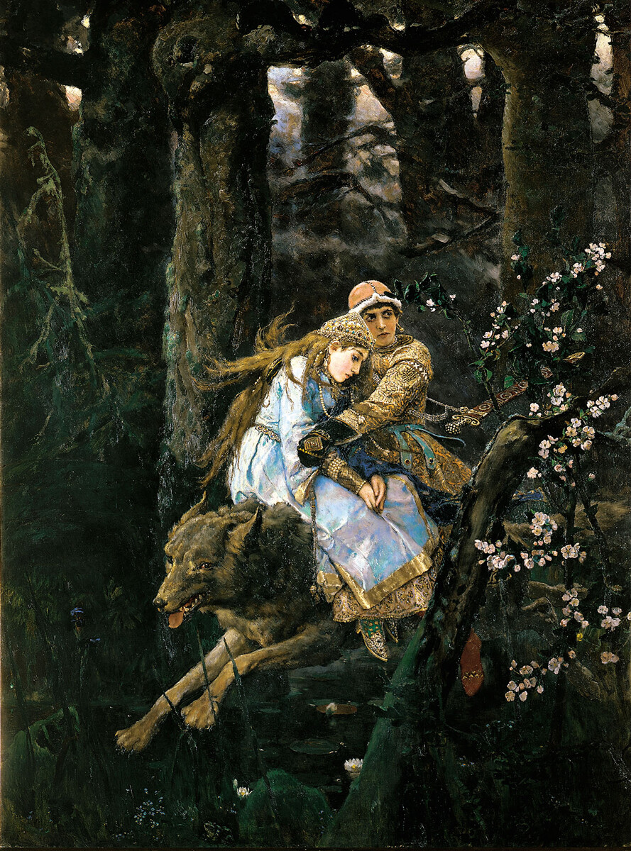 Carjevič Ivan na sivem volku, Viktor Vasnecov, 1889
