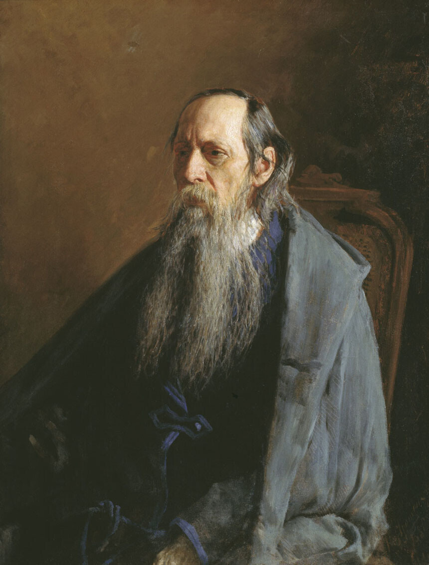 Nikolái Yaroshenko. Retrato de Saltikov-Shchedrín