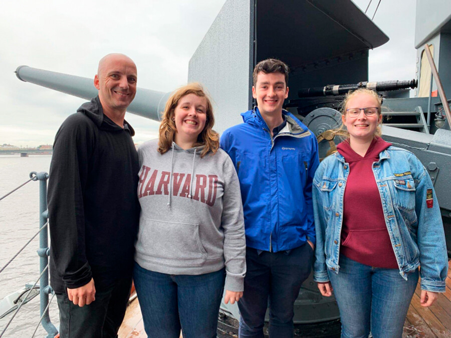 Cruiser Aurora Museum with ITMO students.