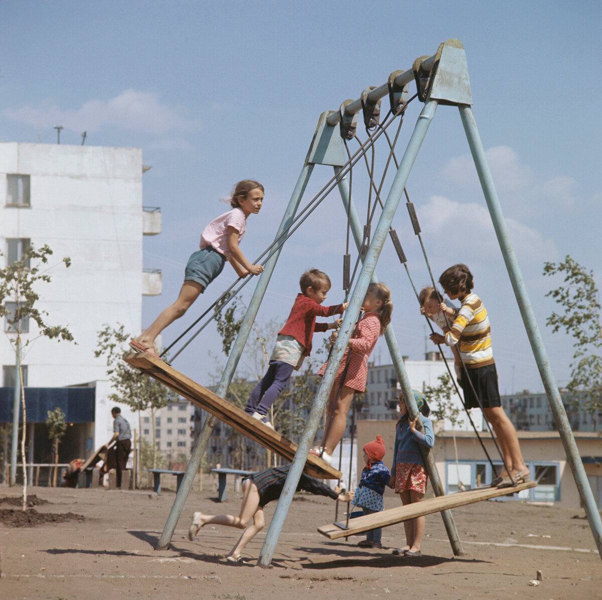 Игралиште у једном од округа града Набережни Челни, 1973.