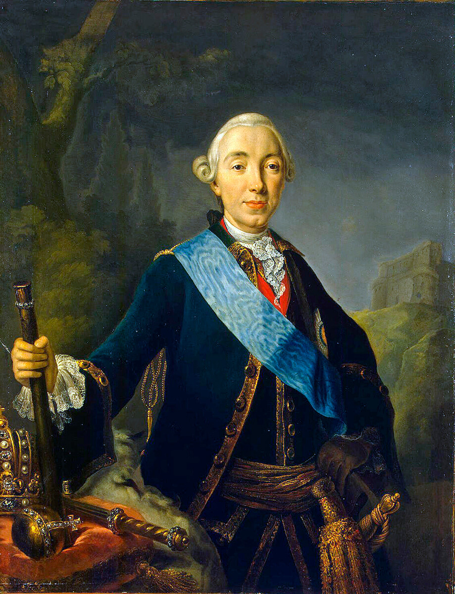 Portrait de Pierre III, 1761, par Lucas Conrad Pfandzelt