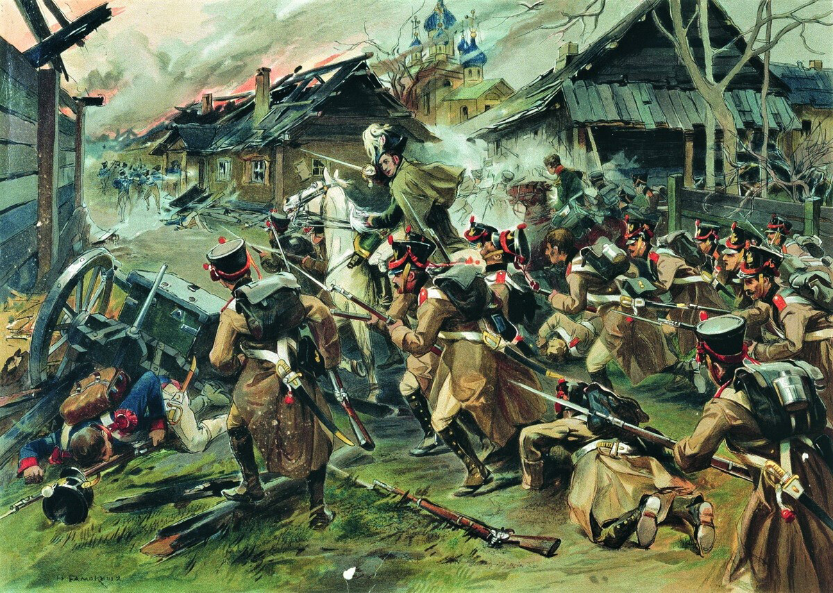 „Битка за Малојарославец 12. октобар 1812“, Николај Самокиш.